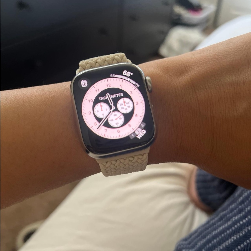 Apple Smartwatch with Beige Band